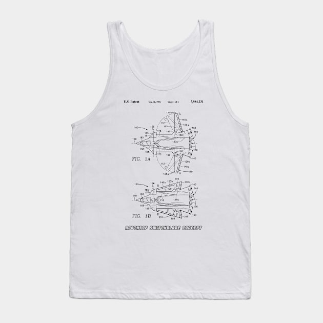 Northrop Switchblade Jet Concept (black) Tank Top by Big Term Designs